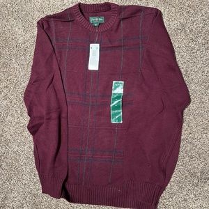 Mens 100% cotton knit sweater-NWT-medium